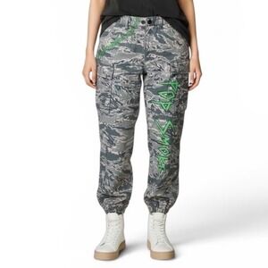 Camo Joggers Pop Smoke Rap Upcycled Air Force‎ Airman Battle Button Fly Size 10R
